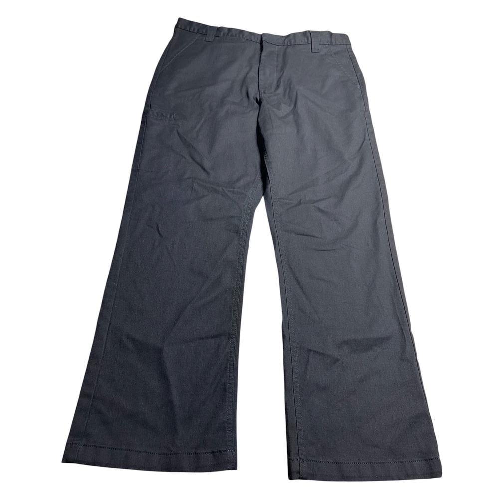Craftsman Mens Work Utility Twill Pants 34x30 Black Straight Leg Cotton Blend